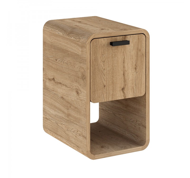 Τραπεζάκι βοηθητικό - Κομοδίνο Rovel Megapap χρώμα sepet oak 30x39x50,5εκ.