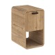 Τραπεζάκι βοηθητικό - Κομοδίνο Rovel Megapap χρώμα sepet oak 30x39x50,5εκ.