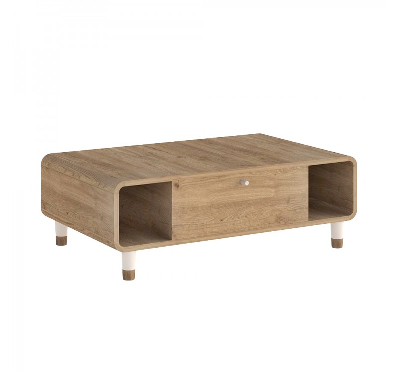 Τραπεζάκι σαλονιού Doro Megapap χρώμα sepet oak 100x60x34,6εκ.