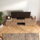 Έπιπλο τηλεόρασης Doro Megapap χρώμα sepet oak 150x34x41εκ.