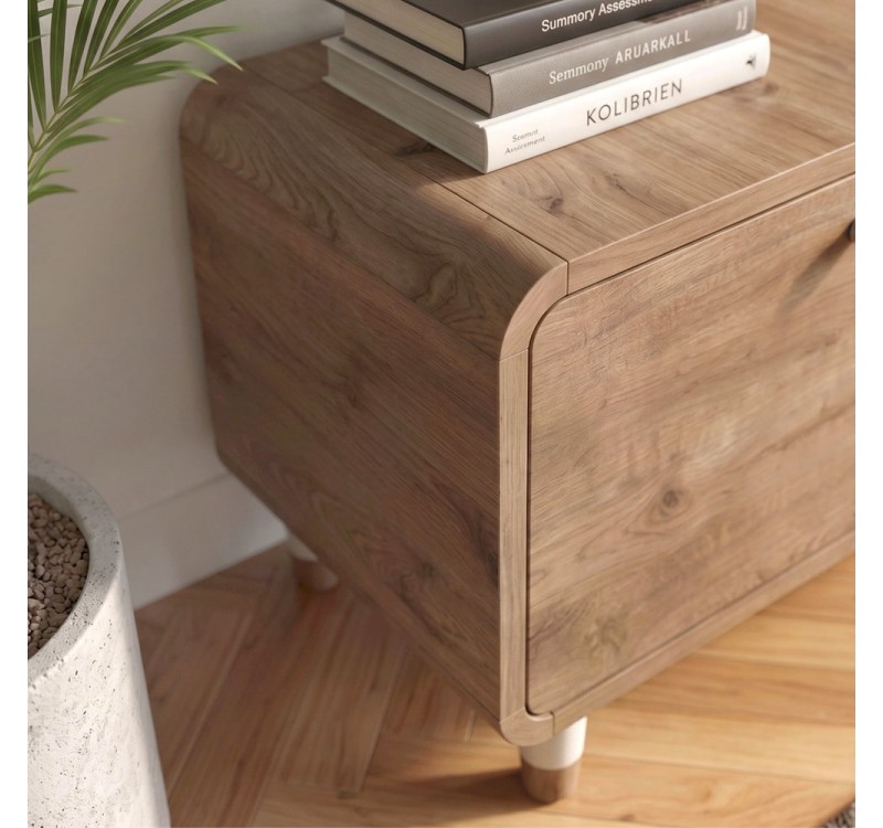 Έπιπλο τηλεόρασης Doro Megapap χρώμα sepet oak 150x34x41εκ.