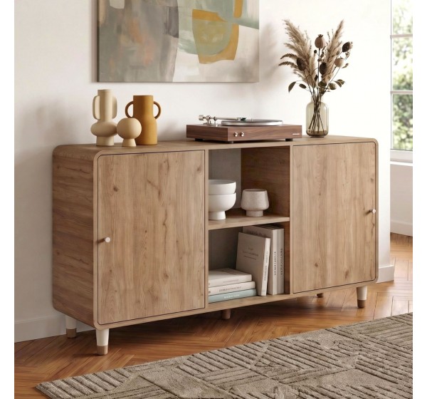 Μπουφές Doro Megapap χρώμα sepet oak 150,2x39x81εκ.