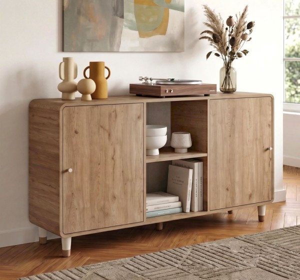 Μπουφές Doro Megapap χρώμα sepet oak 150,2x39x81εκ.