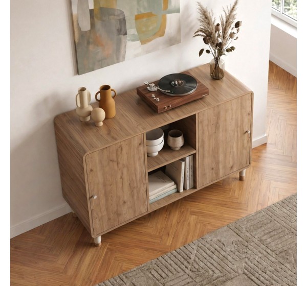 Μπουφές Doro Megapap χρώμα sepet oak 150,2x39x81εκ.