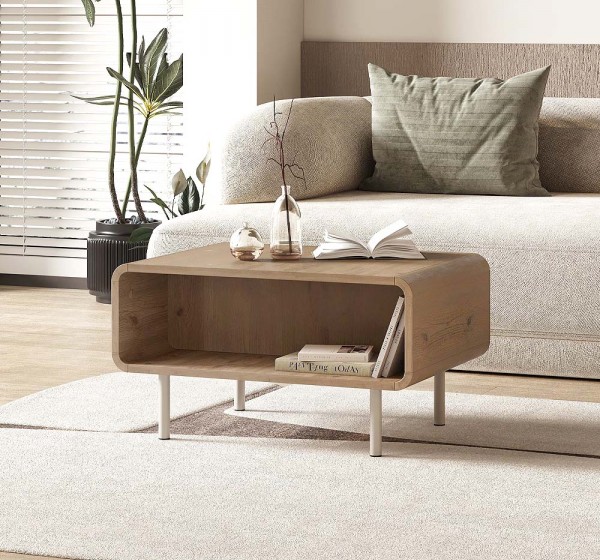 Τραπεζάκι σαλονιού Draen Megapap χρώμα sepet oak 70,3x50x38,7εκ.