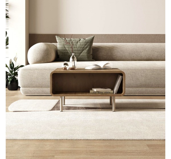 Τραπεζάκι σαλονιού Draen Megapap χρώμα sepet oak 70,3x50x38,7εκ.