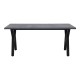 Τραπέζι Walter Megapap Mdf - μεταλλικό χρώμα σκούρο γκρι σκυροδέματος 160x80x75εκ.