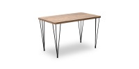 Τραπέζι Roger Megapap Mdf - μεταλλικό χρώμα ακακίας 120x70x75εκ.