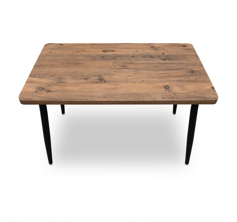 Τραπέζι Levico Megapap Mdf - μεταλλικό χρώμα ακακίας 120x70x75εκ.