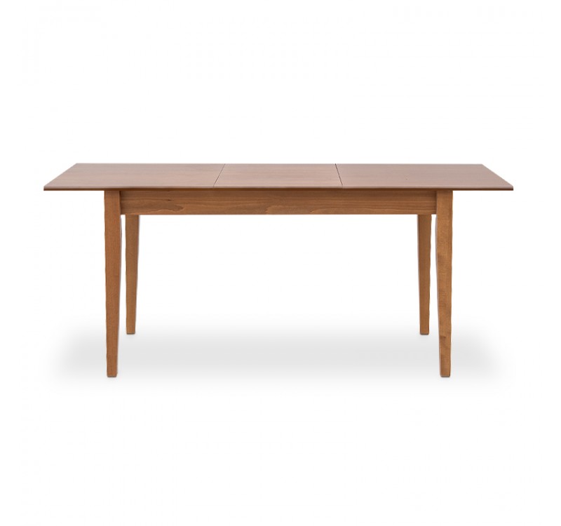 Τραπέζι Adare Megapap μασίφ ξύλο-MDF επεκτεινόμενο χρώμα καρυδί 140/180x78x77εκ.