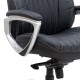 Καρέκλα γραφείου διευθυντική Duke Megapap από τεχνόδερμα χρώμα μαύρο 72x70x120/125εκ.