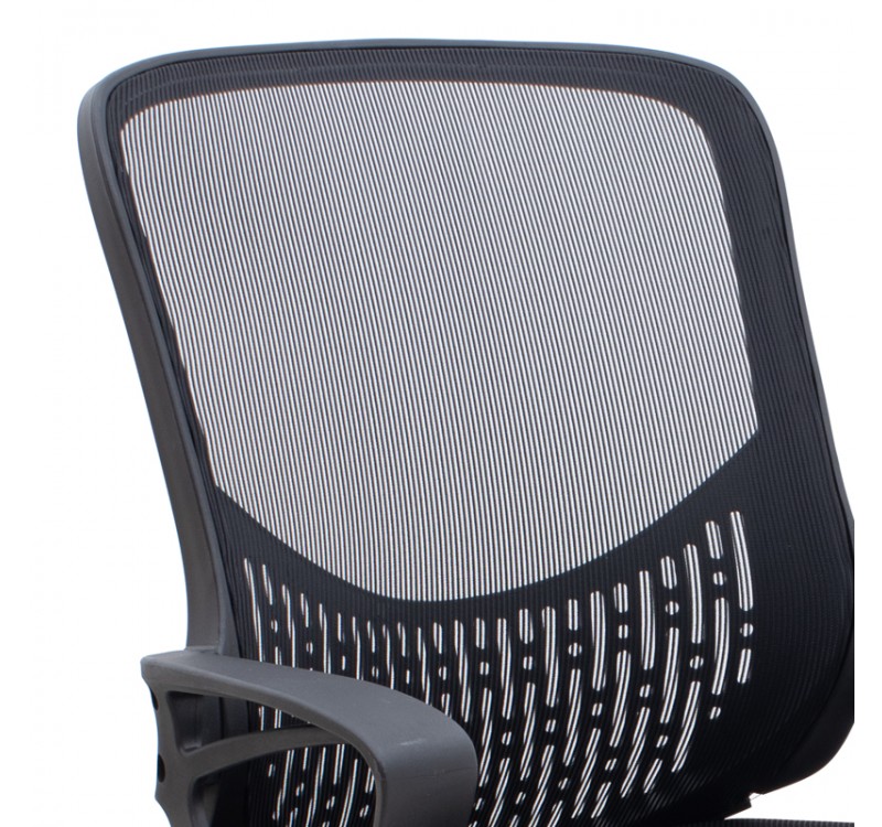 Καρέκλα γραφείου Freda Megapap με ύφασμα Mesh χρώμα μαύρο 65x65x90/100εκ.