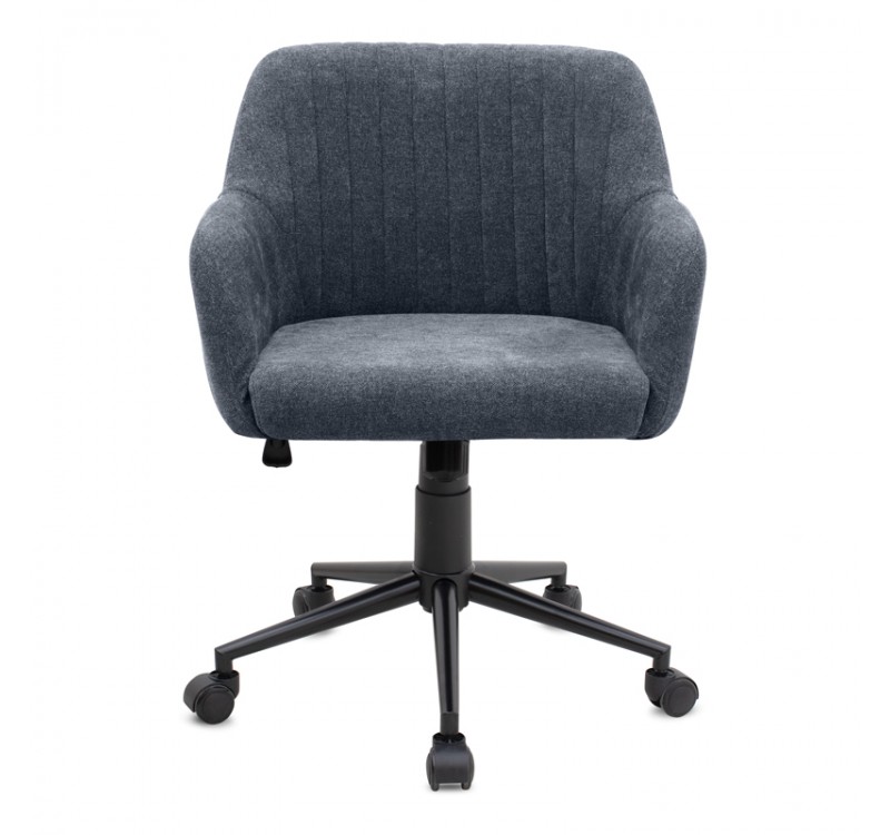 Καρέκλα γραφείου Alice Megapap υφασμάτινη χρώμα ανθρακί 61x61x80/90εκ.