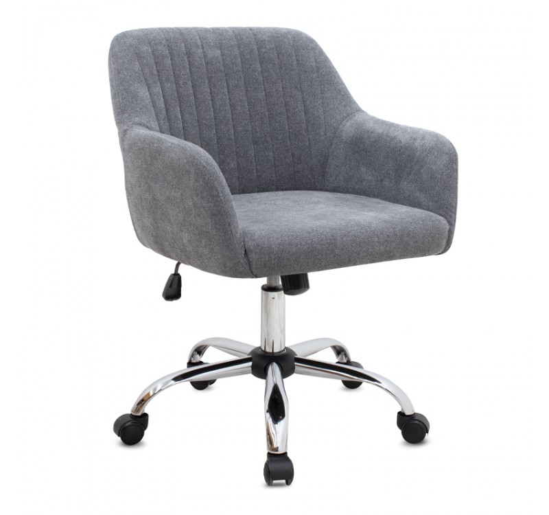Καρέκλα γραφείου Lana Megapap υφασμάτινη χρώμα γκρι 61x61x80/90εκ.
