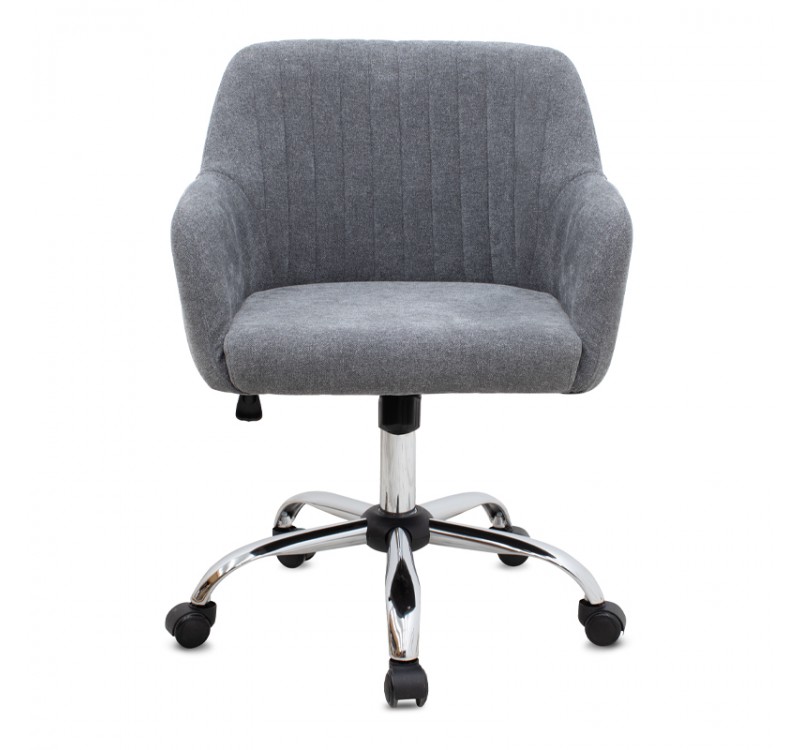 Καρέκλα γραφείου Lana Megapap υφασμάτινη χρώμα γκρι 61x61x80/90εκ.