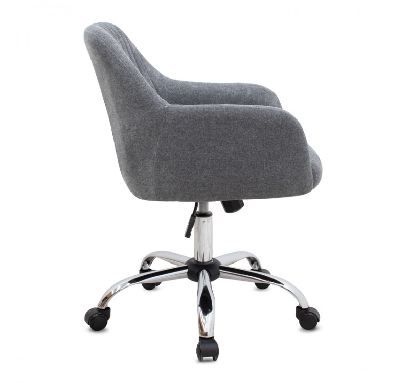 Καρέκλα γραφείου Lana Megapap υφασμάτινη χρώμα γκρι 61x61x80/90εκ.