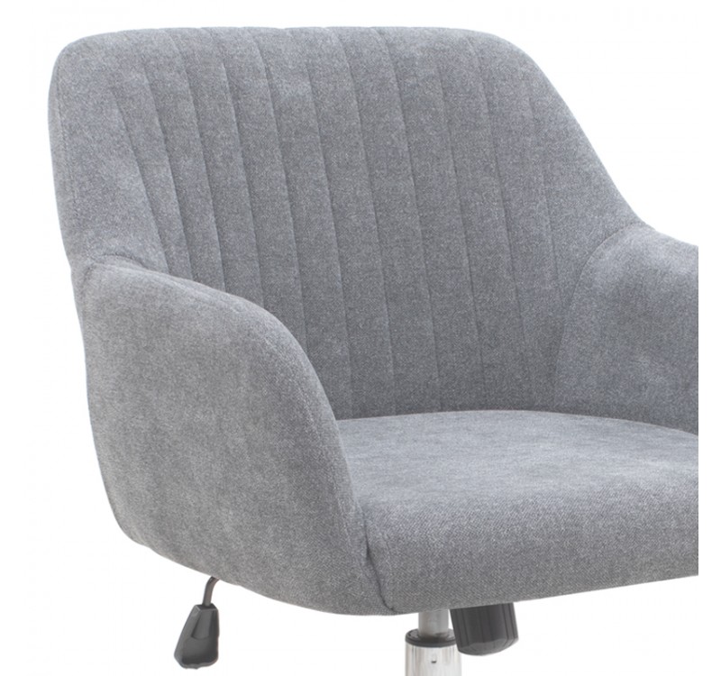 Καρέκλα γραφείου Lana Megapap υφασμάτινη χρώμα γκρι 61x61x80/90εκ.