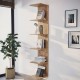 Βιβλιοθήκη - Ραφιέρα τοίχου Ogden Megapap χρώμα pine oak 34,5x30x180εκ.
