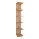 Βιβλιοθήκη - Ραφιέρα τοίχου Ogden Megapap χρώμα pine oak 34,5x30x180εκ.