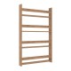 Επιτοίχια βιβλιοθήκη - ραφιέρα Montessori Megapap χρώμα pine oak 74x10x120εκ.