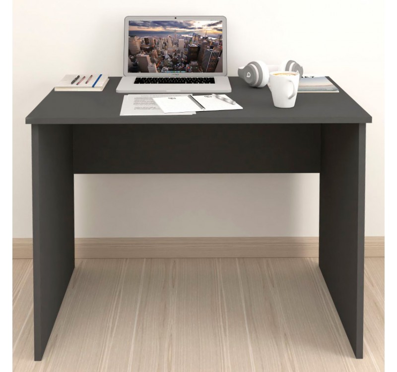 Γραφείο εργασίας Kalen Megapap χρώμα ανθρακί 90x60x74εκ.