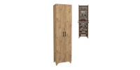 Ντουλάπα - Παπουτσοθήκη Lilly Megapap χρώμα pine oak 49x32x178εκ.