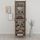 Ντουλάπα - Παπουτσοθήκη Lilly Megapap χρώμα pine oak 49x32x178εκ.