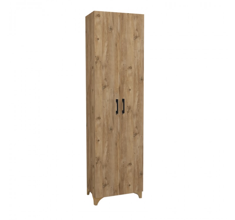 Ντουλάπα - Παπουτσοθήκη Lilly Megapap χρώμα pine oak 49x32x178εκ.