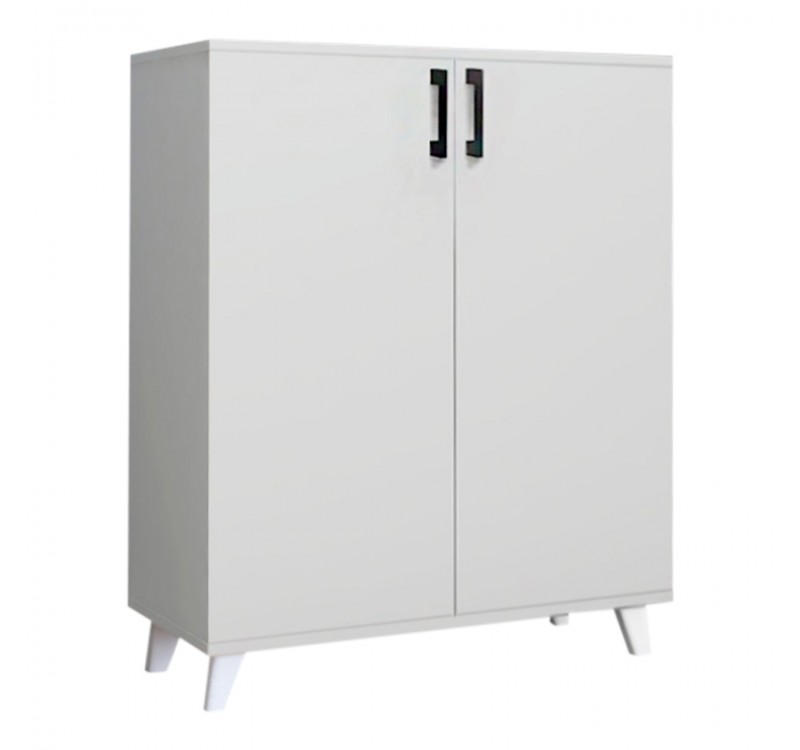 Ντουλάπι κουζίνας/μπάνιου - Παπουτσοθήκη Lilly Megapap χρώμα λευκό 72x32,5x88εκ.