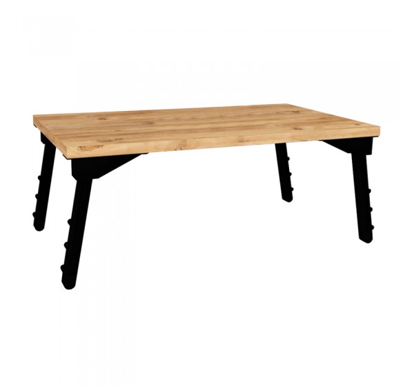 Τραπεζάκι laptop Sidon Megapap χρώμα pine oak 60x35,5x23,5εκ.