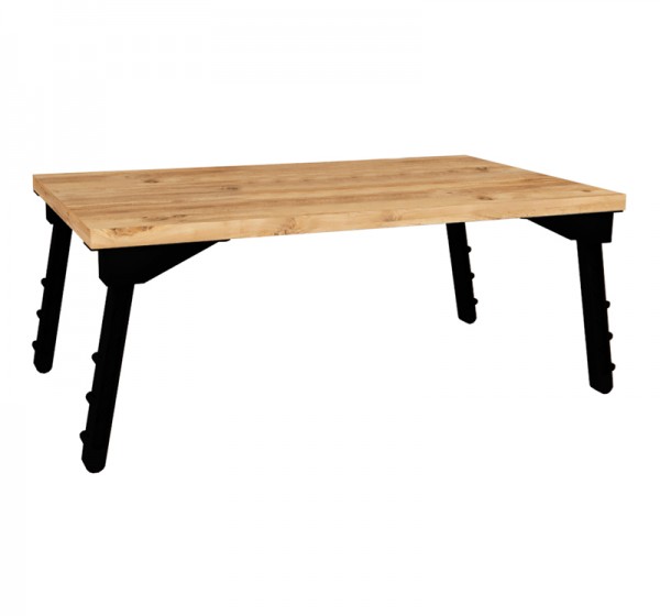 Τραπεζάκι laptop Sidon Megapap χρώμα pine oak 60x35,5x23,5εκ.