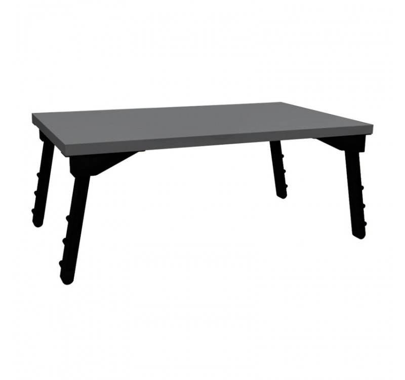 Τραπεζάκι laptop Sidon Megapap χρώμα ανθρακί 60x35,5x23,5εκ.