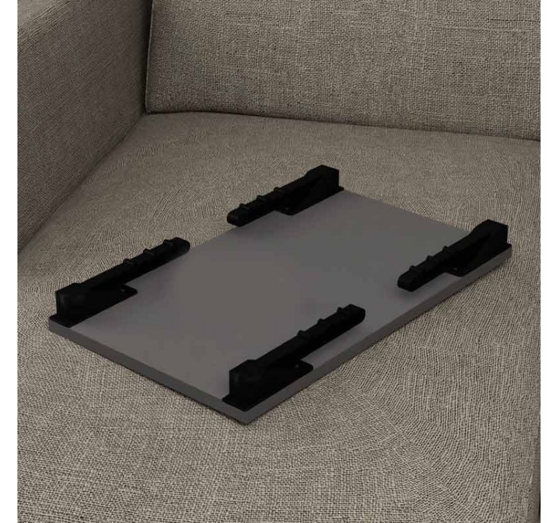 Τραπεζάκι laptop Sidon Megapap χρώμα ανθρακί 60x35,5x23,5εκ.