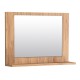 Καθρέπτης μπάνιου Devlin Megapap χρώμα pine oak 60x10x45εκ.
