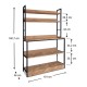 Έπιπλο κουζίνας Foyer Megapap χρώμα μαύρο - pine oak 101x36x160,7εκ.