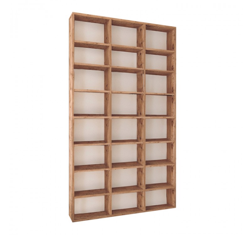 Βιβλιοθήκη Fyodor Megapap χρώμα pine oak 102x16x178εκ.