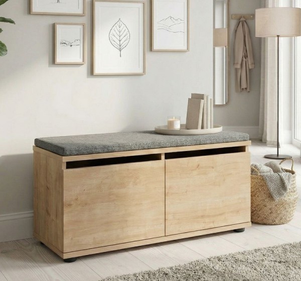 Παπουτσοθήκη Twain Megapap 8 ζευγών χρώμα sapphire oak 80x35x42εκ.