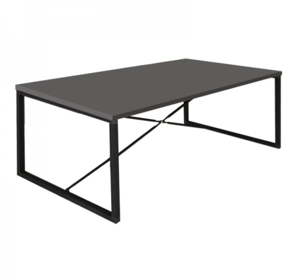 Τραπεζάκι σαλονιού Harte Megapap χρώμα ανθρακί 100x55x42εκ.
