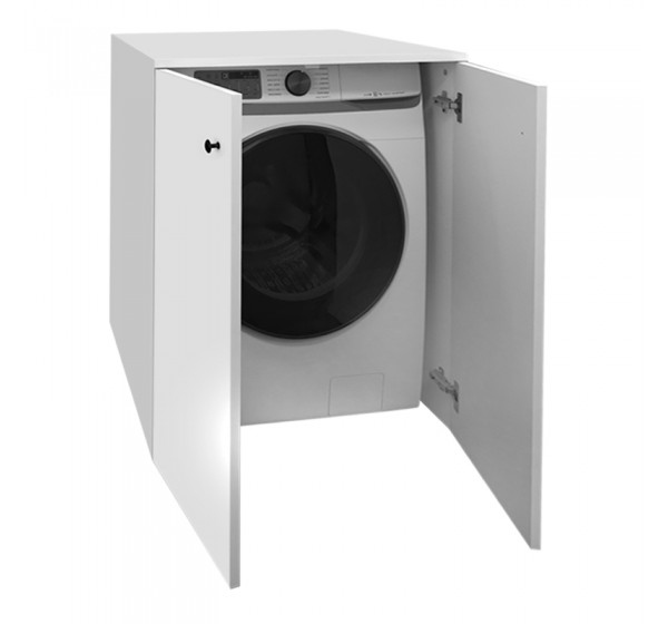 Έπιπλο πλυντηρίου Gray Megapap χρώμα λευκό 70x66x90εκ.