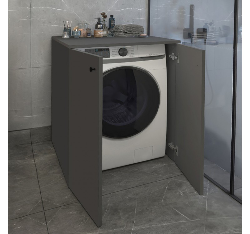 Έπιπλο πλυντηρίου Gray Megapap χρώμα ανθρακί 70x66x90εκ.