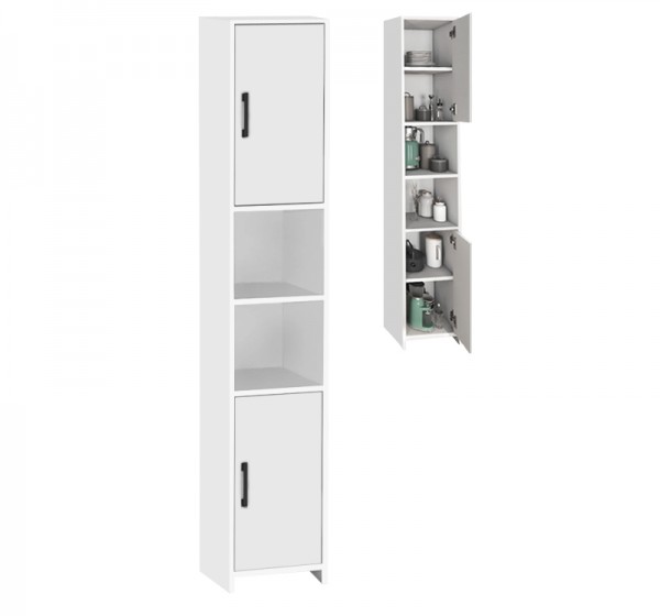 Ντουλάπι κουζίνας - μπάνιου Hobbes Megapap χρώμα λευκό 35x30x182,3εκ.