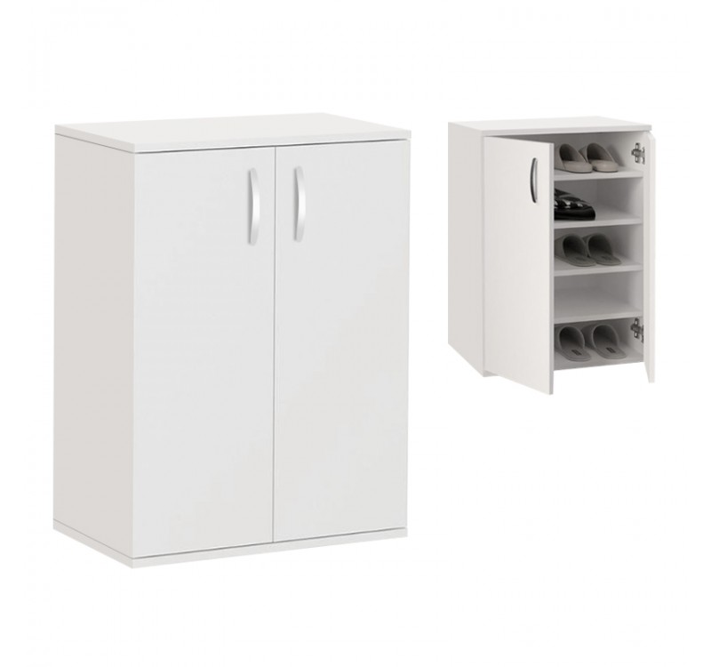 Παπουτσοθήκη - Ντουλάπι Manolo Megapap χρώμα λευκό 60x38x81,4εκ.