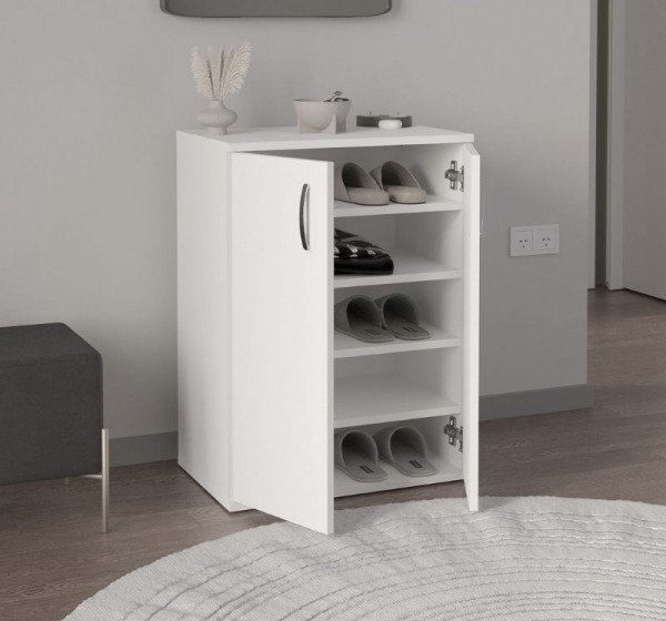 Παπουτσοθήκη - Ντουλάπι Manolo Megapap χρώμα λευκό 60x38x81,4εκ.