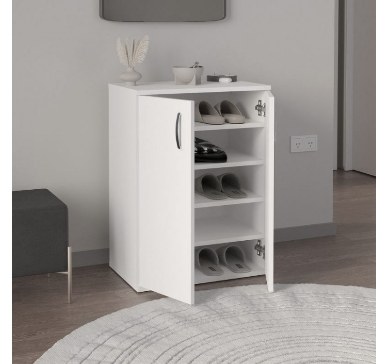 Παπουτσοθήκη - Ντουλάπι Manolo Megapap χρώμα λευκό 60x38x81,4εκ.