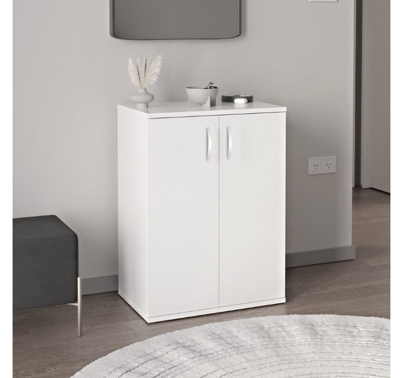 Παπουτσοθήκη - Ντουλάπι Manolo Megapap χρώμα λευκό 60x38x81,4εκ.