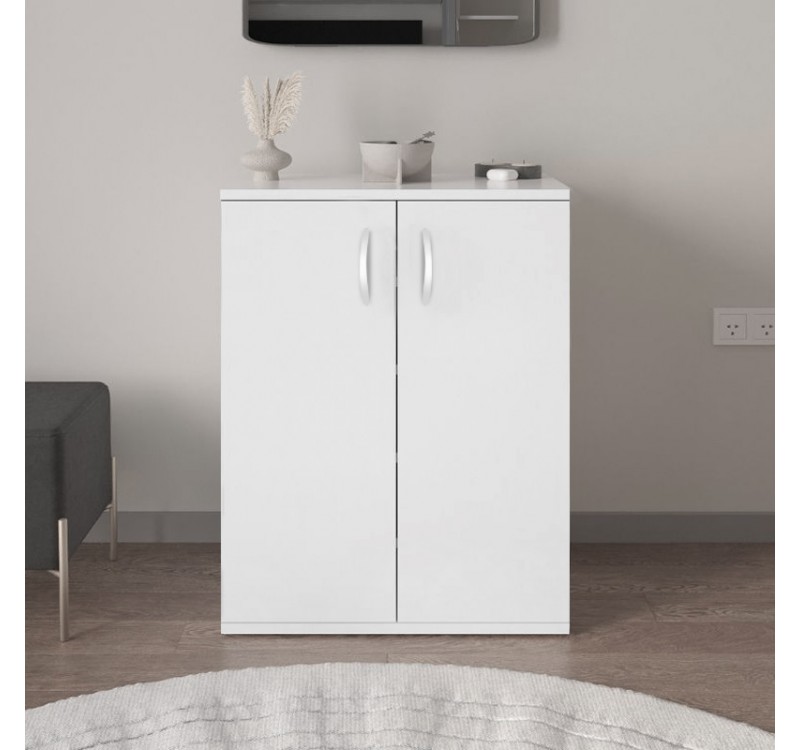 Παπουτσοθήκη - Ντουλάπι Manolo Megapap χρώμα λευκό 60x38x81,4εκ.