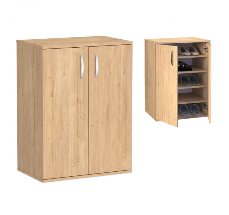 Παπουτσοθήκη - Ντουλάπι Manolo Megapap χρώμα sapphire oak 60x38x81,4εκ.