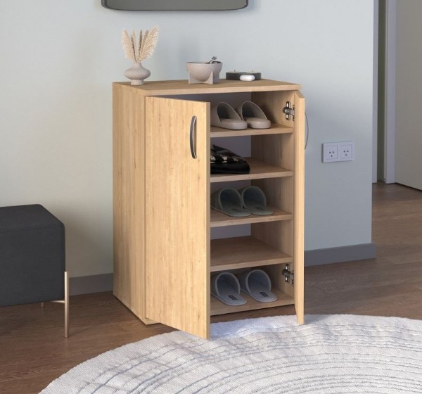 Παπουτσοθήκη - Ντουλάπι Manolo Megapap χρώμα sapphire oak 60x38x81,4εκ.