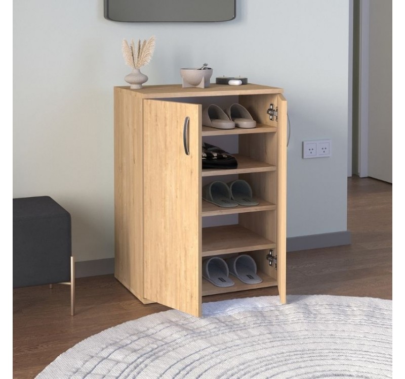 Παπουτσοθήκη - Ντουλάπι Manolo Megapap χρώμα sapphire oak 60x38x81,4εκ.