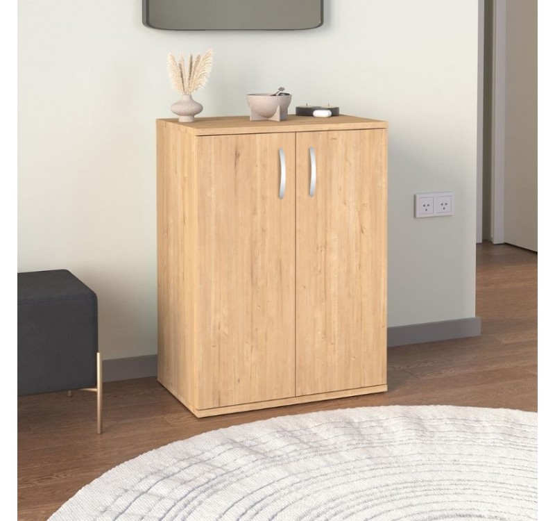 Παπουτσοθήκη - Ντουλάπι Manolo Megapap χρώμα sapphire oak 60x38x81,4εκ.